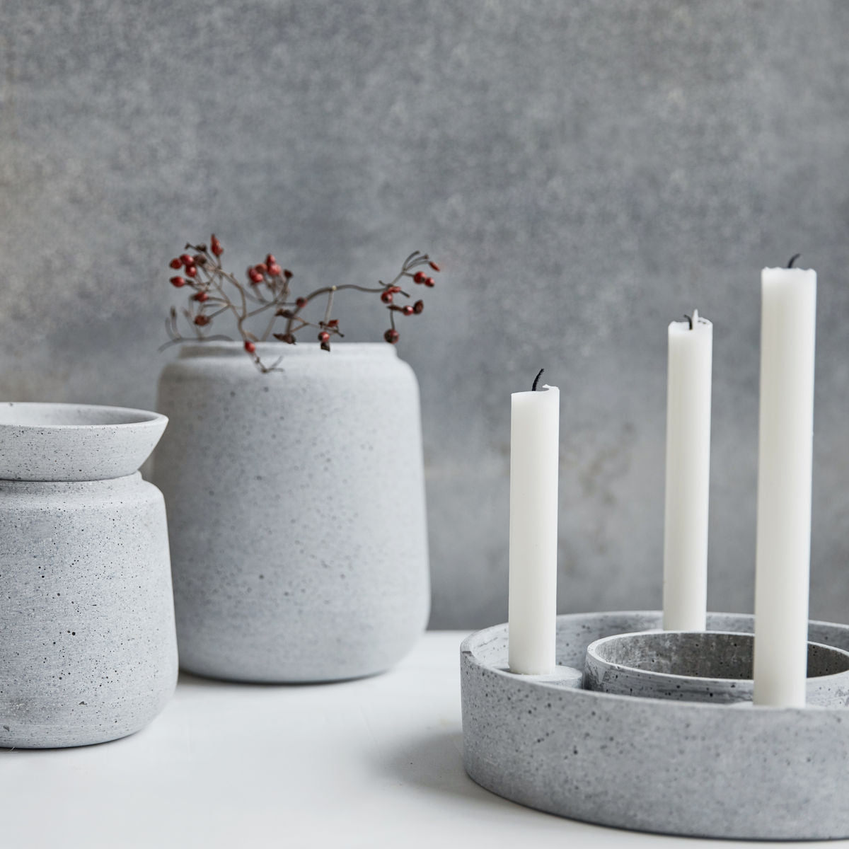 Lysestage, HDThe Ring, Grå - House Doctor - DesignGaragen.dk