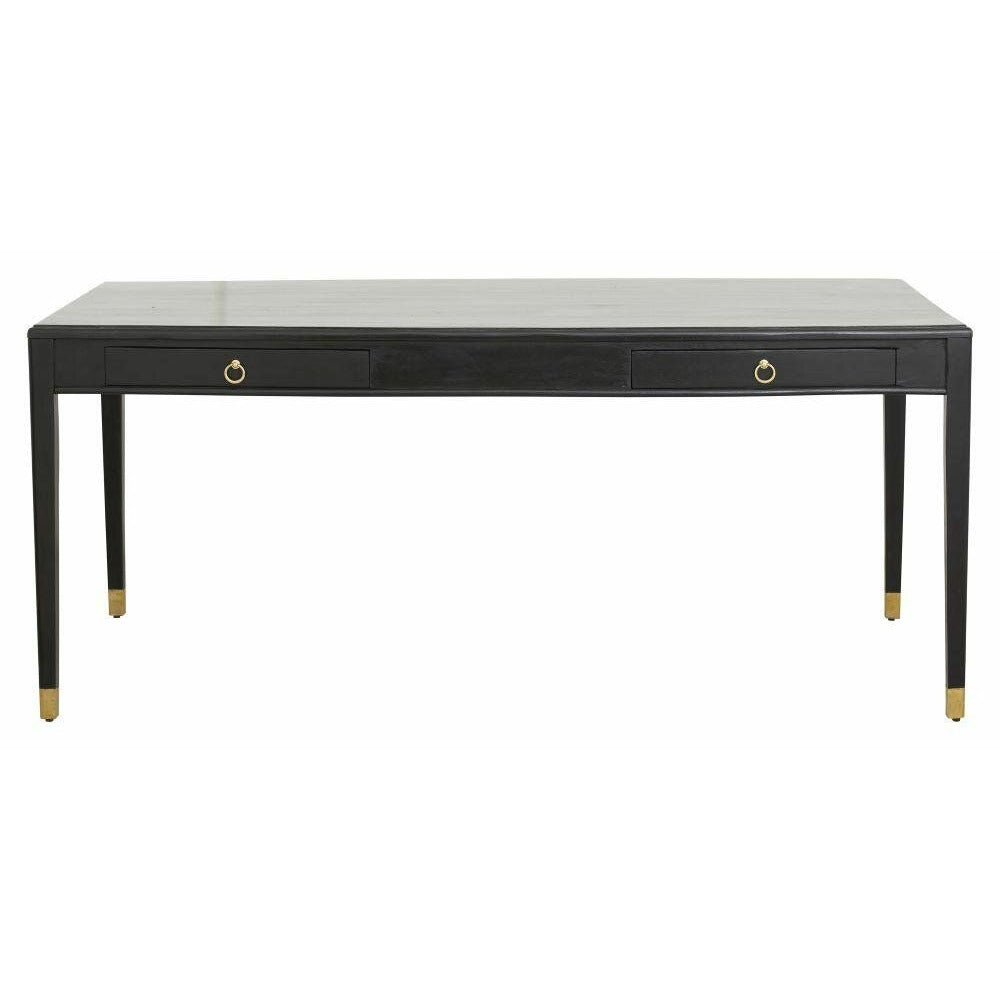 EMS Desk in Mango Tree - 179x90 - acabamento preto/dourado