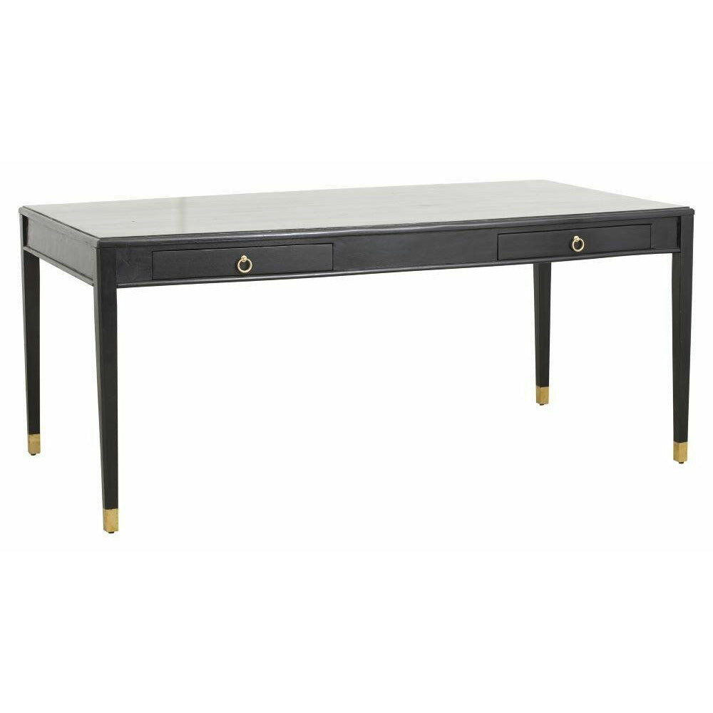 EMS Desk in Mango Tree - 179x90 - acabamento preto/dourado