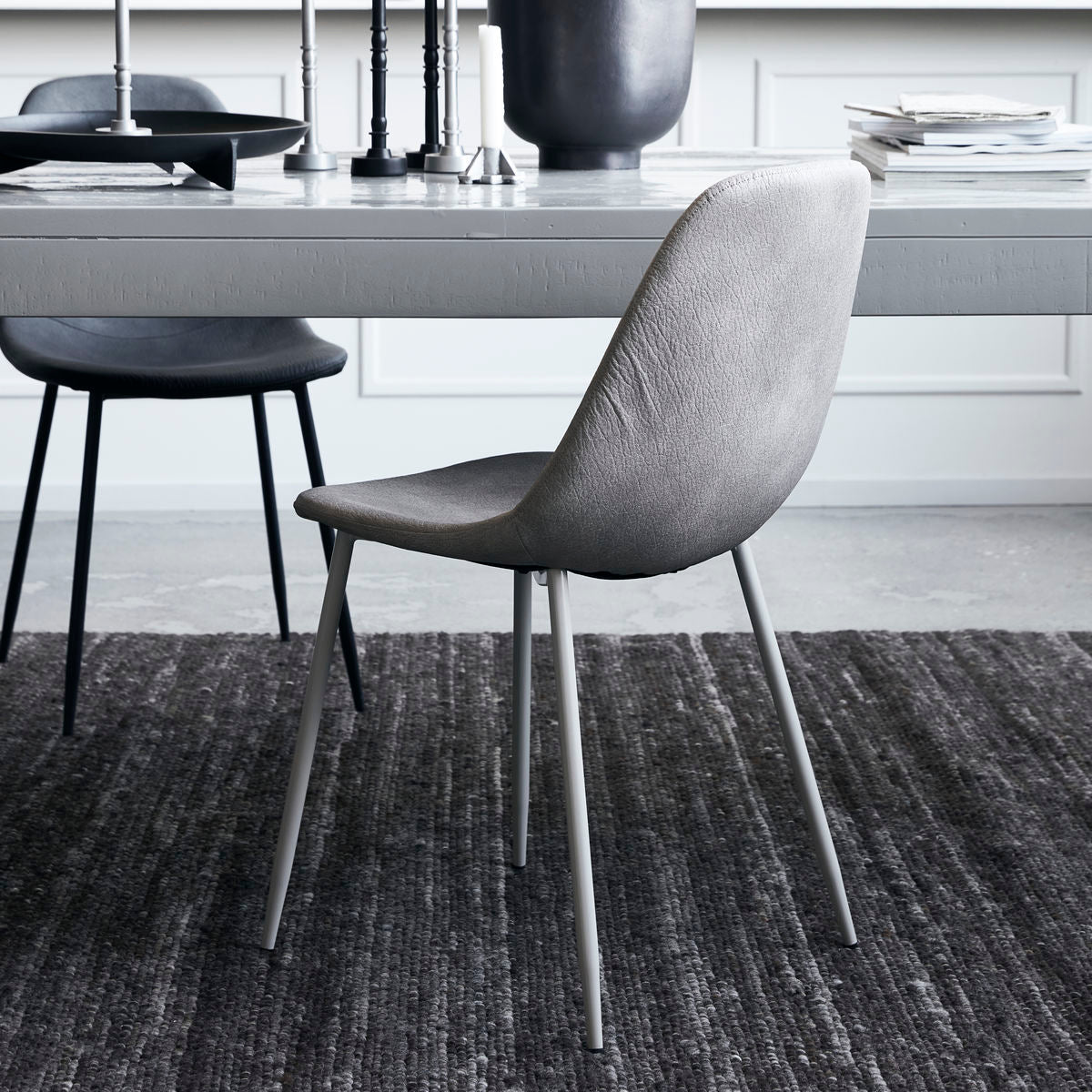 House Doctor - Cadeira, Encontrada, Cinza claro antigo - l: 53 cm, w: 43 cm, h: 83,5 cm