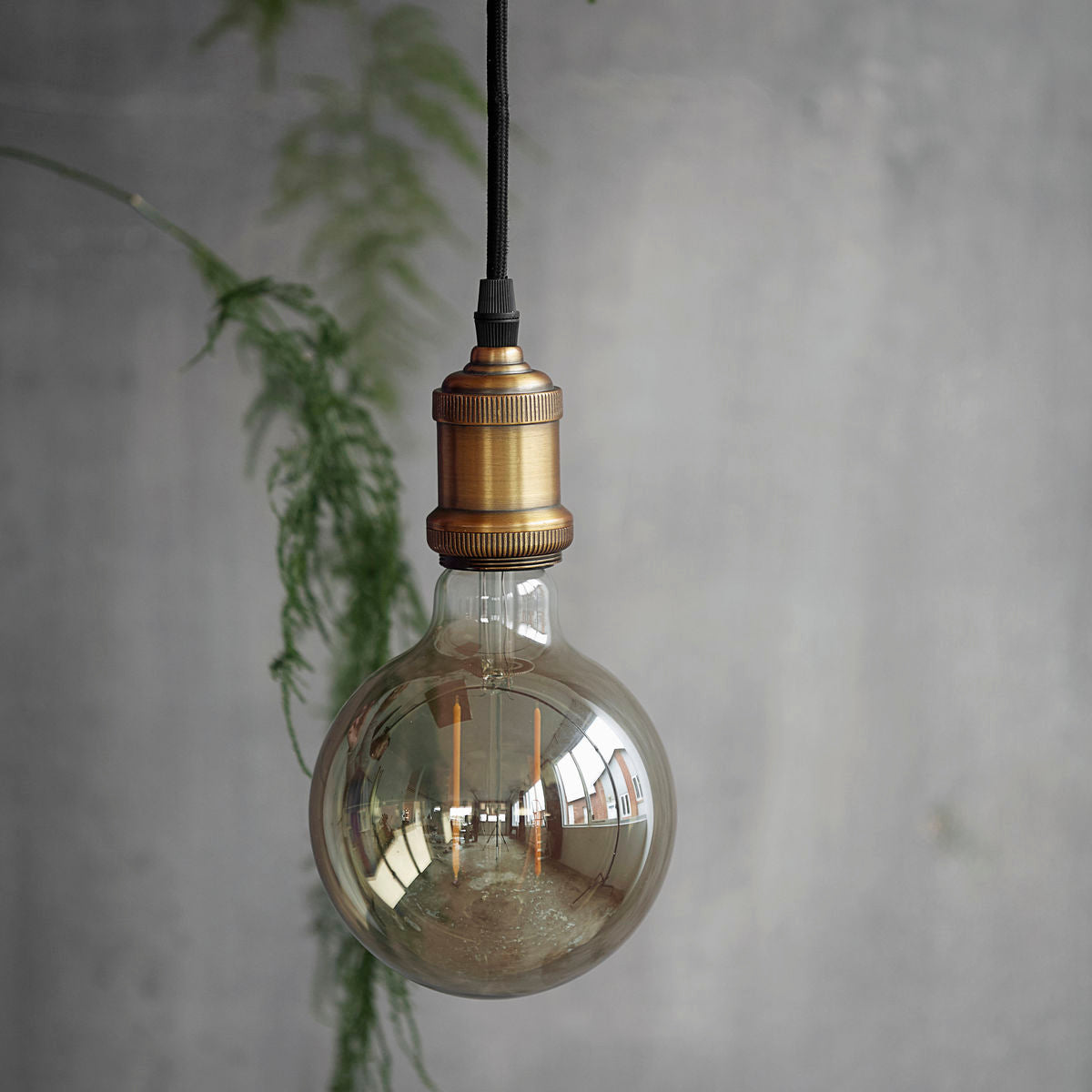 House Doctor - Lâmpada LED, Decoração Cinza - l: 17,5 cm, diâmetro: 12,5 cm