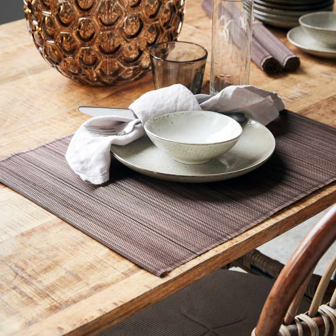Casa da Casa, Bamb, Brown-L: 45 cm, W: 33 cm