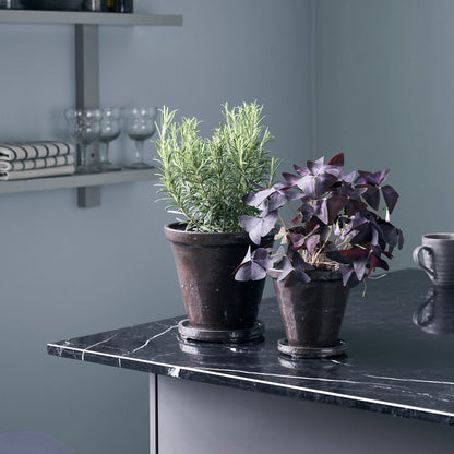 Urtepotte med underskål, HDFlower, Brun - House Doctor - DesignGaragen.dk