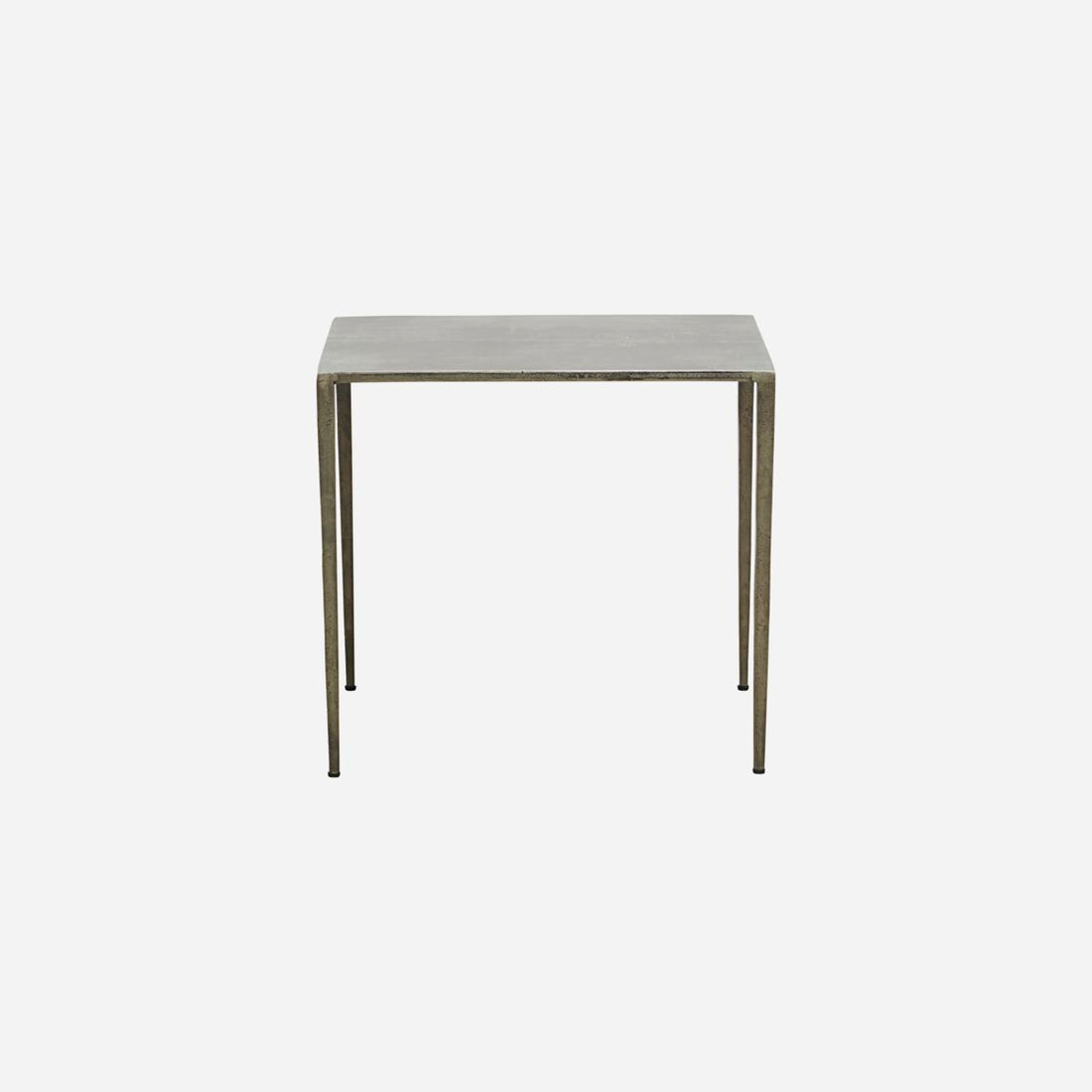 Mesa lateral do médico da casa, Ranchi, Antique Gray-L: 50 cm, W: 50 cm, H: 45 cm
