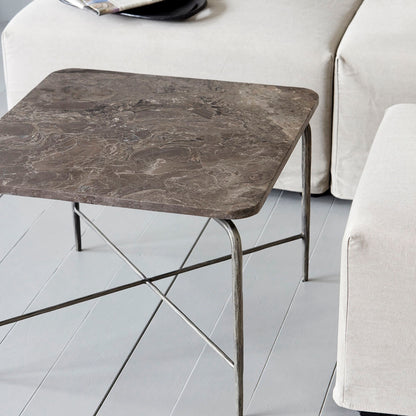 House Doctor-Mesa de centro, quadrada, marrom-l: 60 cm, l: 60 cm, h: 45 cm