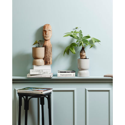 Figura Cuba em madeira com rosto - grande - H56 cm - Natureza