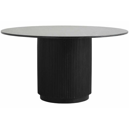 Nordal ERIE mesa redonda em madeira e mármore - ø140 cm - preto