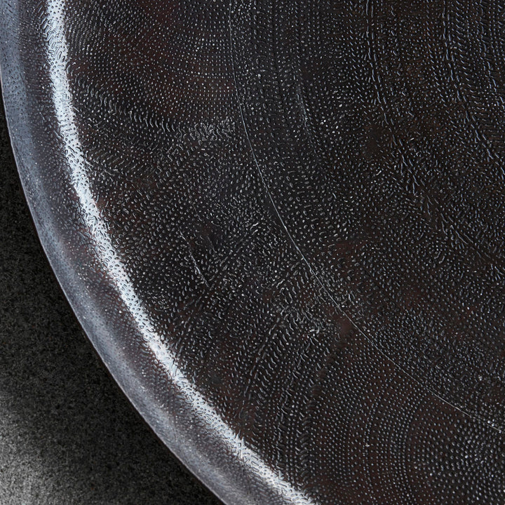 Médico da Casa - Bandeja, Jhansi, Antique Brown - H: 4 cm, dia: 60 cm