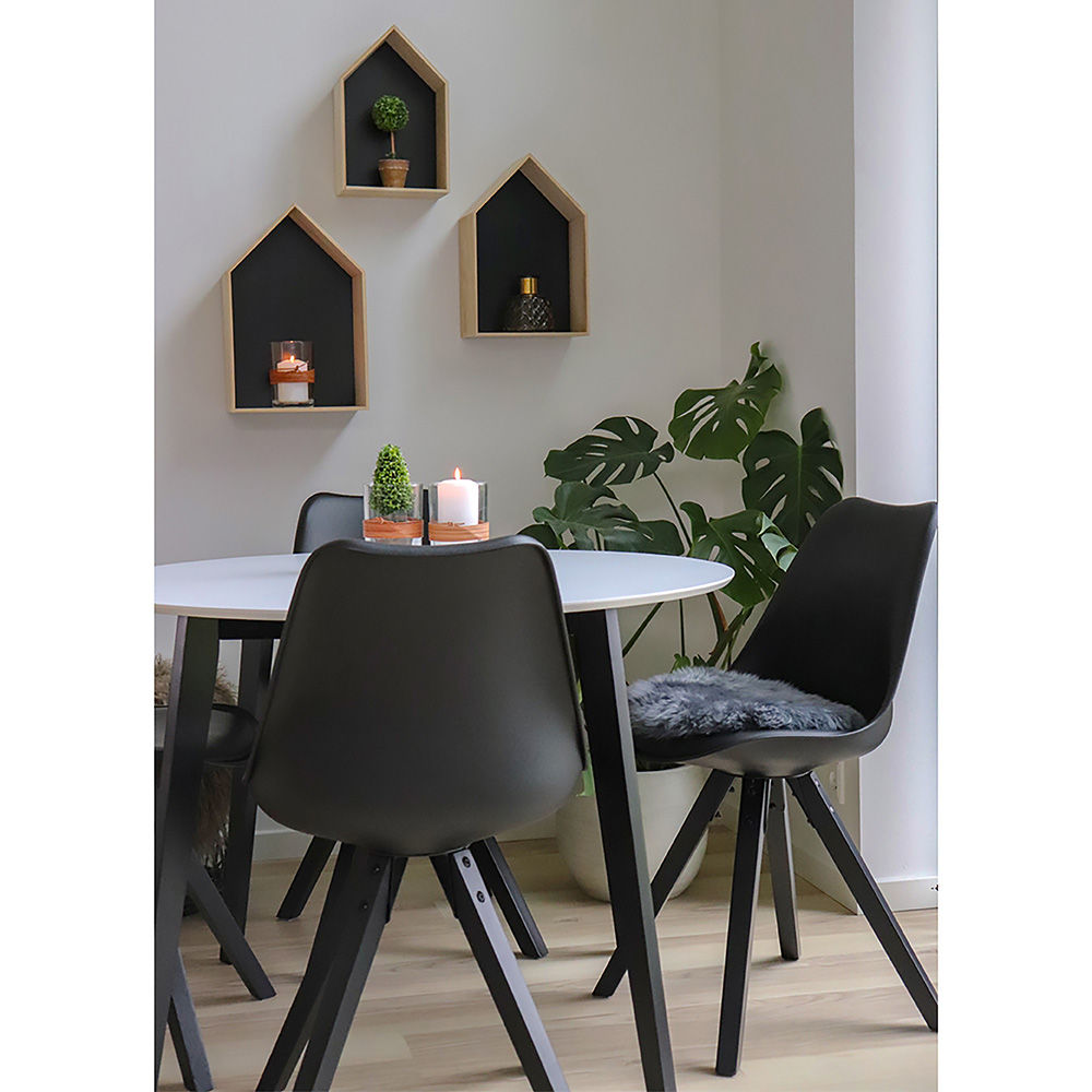 Casa Nordic Bergen Dining Table Chair - Conjunto de 2