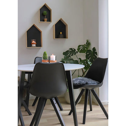 Casa Nordic Bergen Dining Table Chair - Conjunto de 2