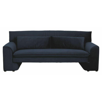 Sofá Geo Nordal com estofamento em veludo - L215 cm - azul escuro