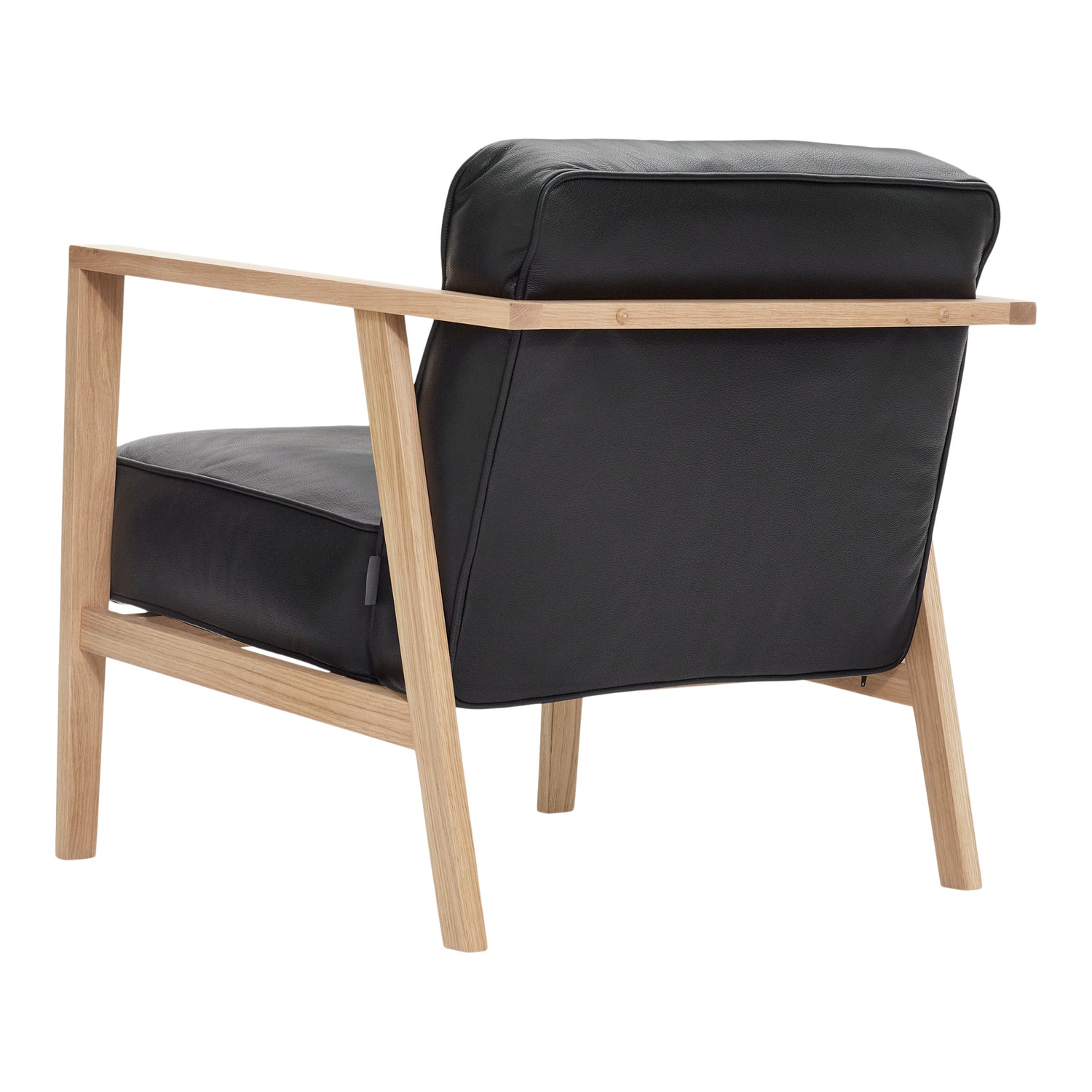 Móveis Andersen - Cadeira LC1 Lounge - Couro/moldura preta em carvalho