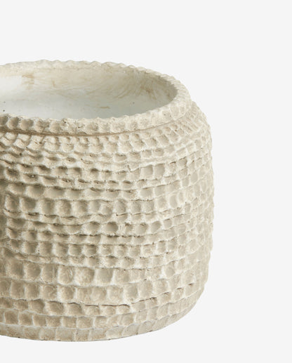 Jarra aoba em cimento, l - branco