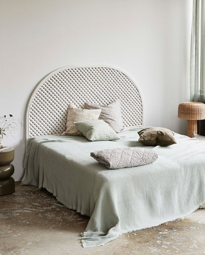 Phai Bead com In Rattan - branco