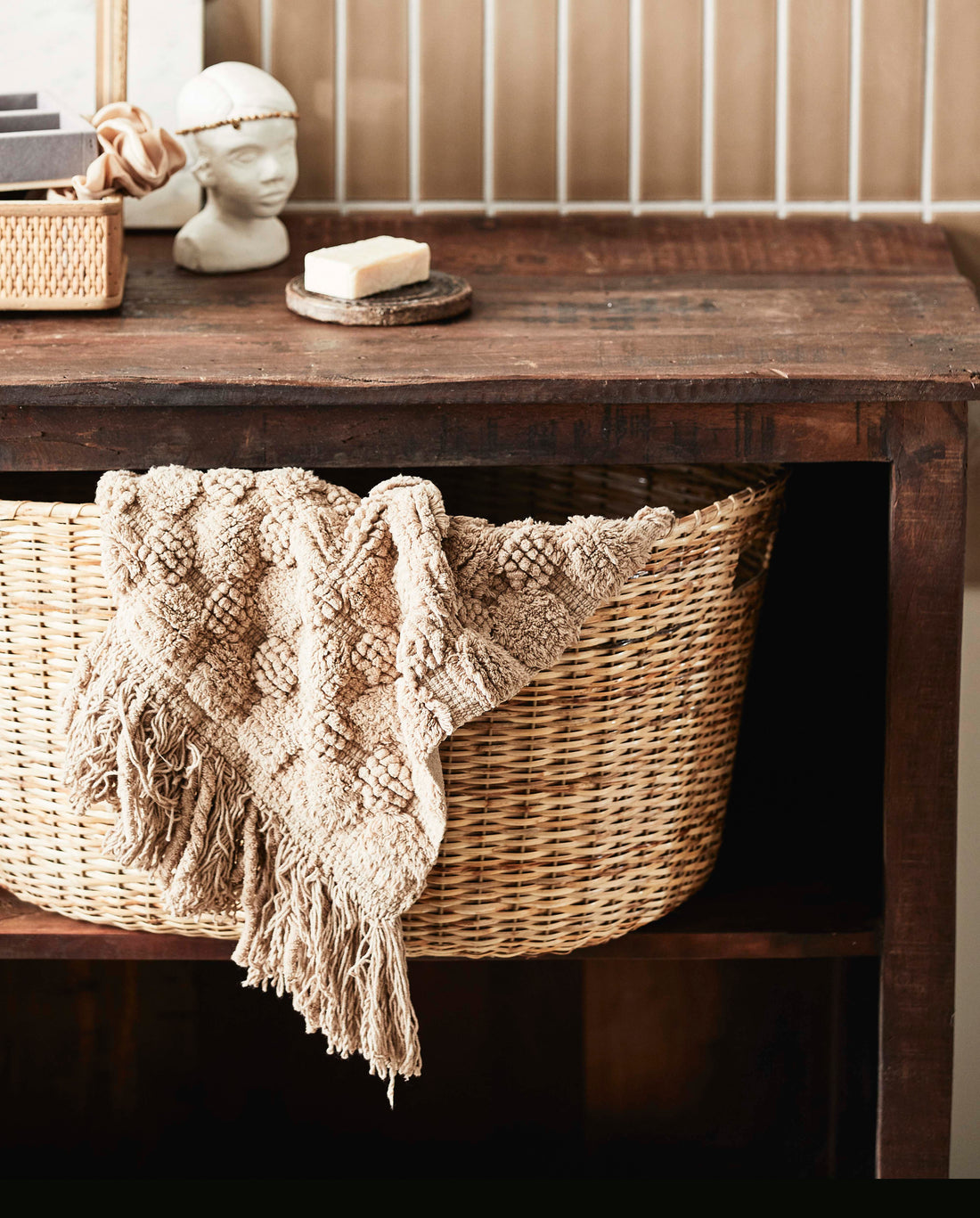 Koloa Wicker Basket - 40x62 cm - Natureza