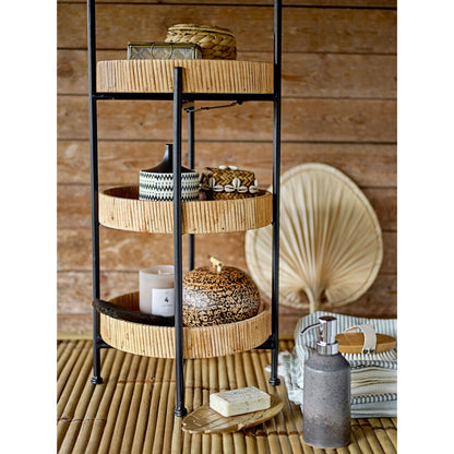 Bloomingville Seval Basket com tampa, natureza, bambu