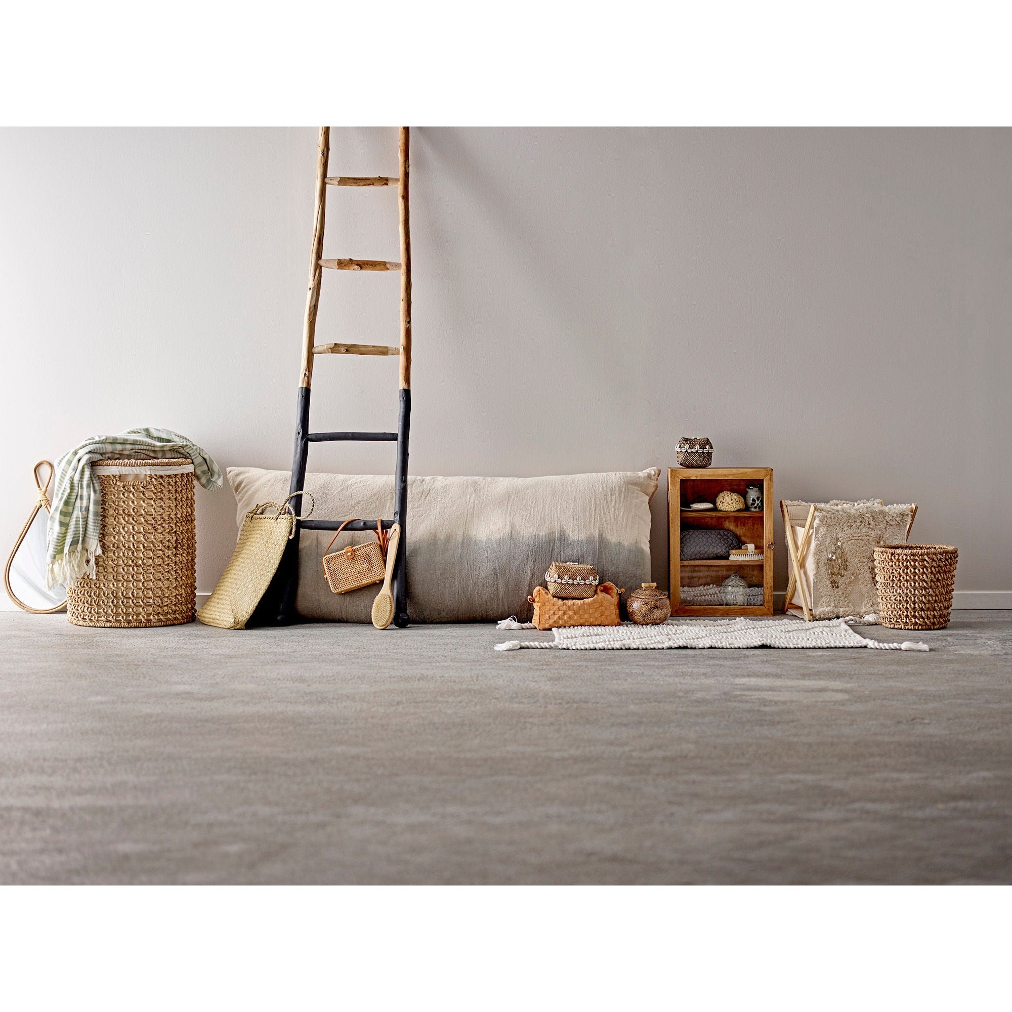 Bloomingville Seval Basket com tampa, natureza, bambu