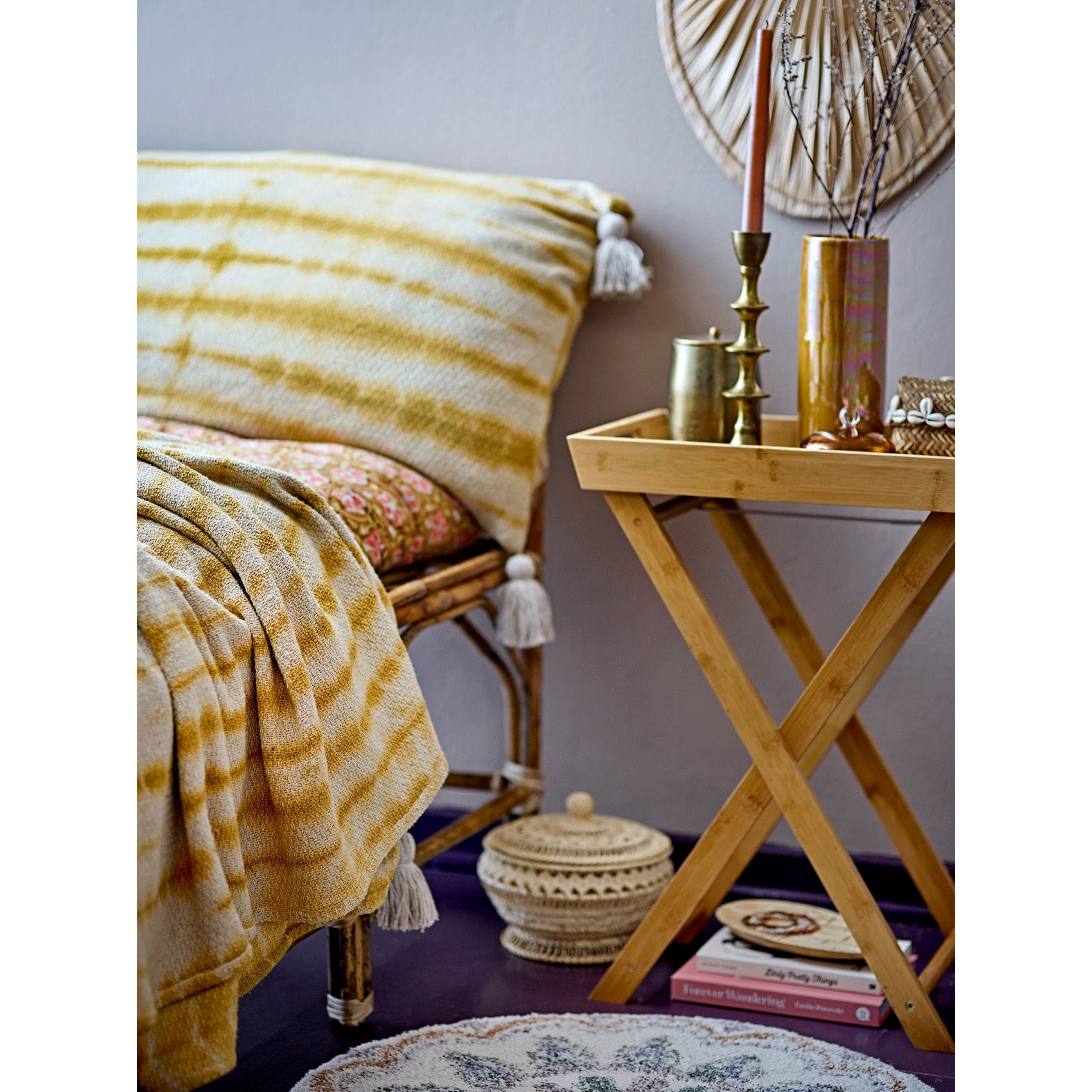 Bloomingville Seval Basket com tampa, natureza, bambu