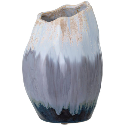 Bloomingville Jace Deco Vaso, Blå, Keramik