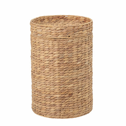 Bloomingville Iva Kurv m/Låg, Natur, Vandhyacint - Bloomingville - DesignGaragen.dk