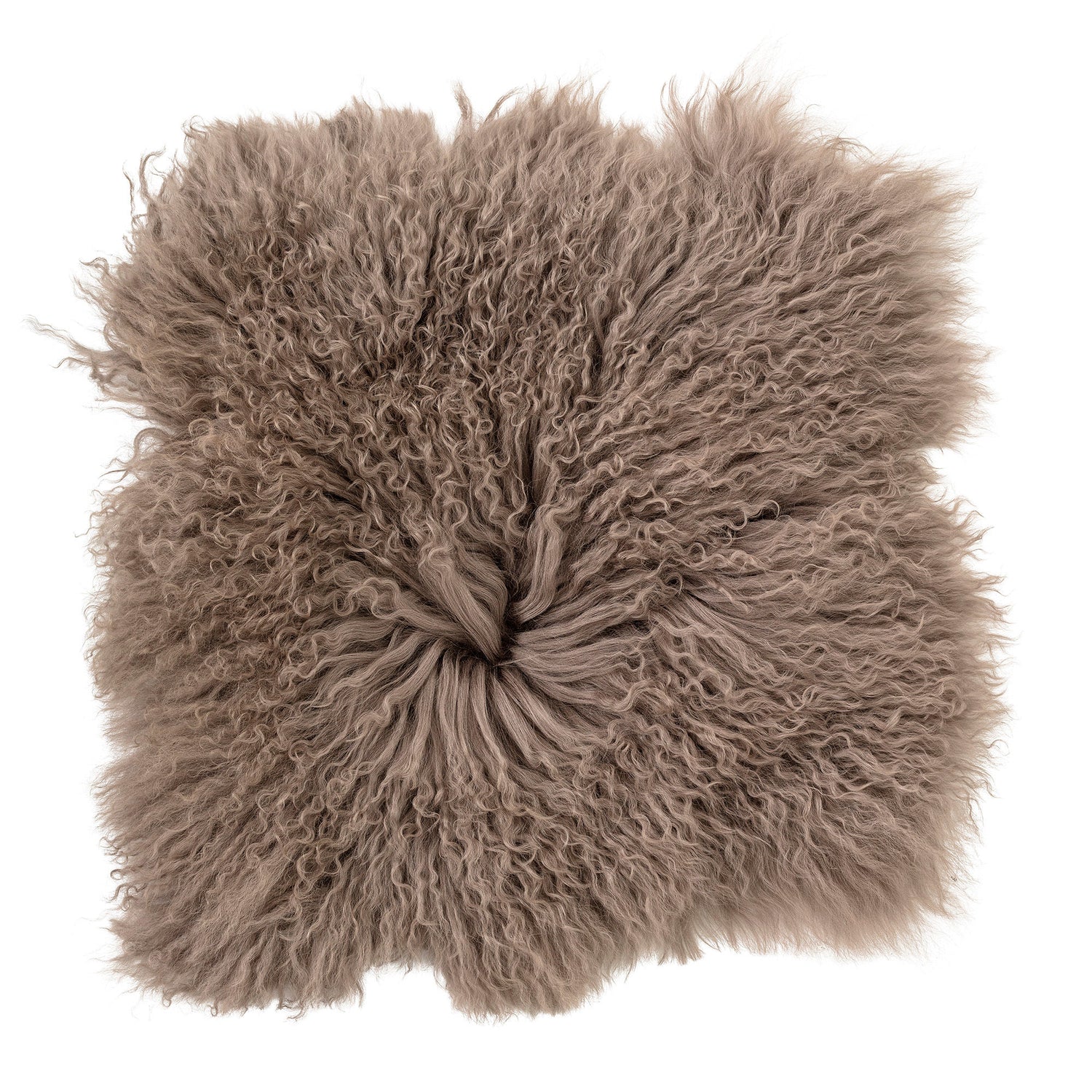 Cobertura de assento de Bloomingville Hilma, marrom, cordeiro mongol