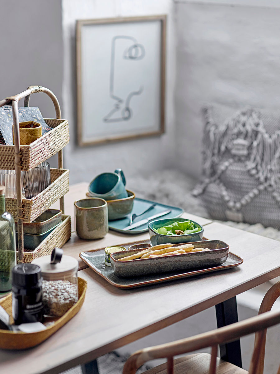 Bloomingville Aime servindo comida, verde, grés