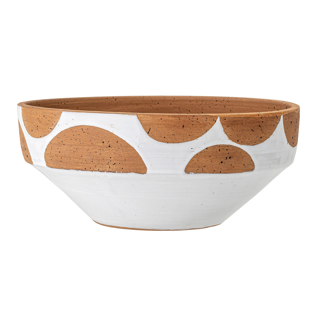 Colecção Criativa Avil Decorative Bowl, Branco, Terracota