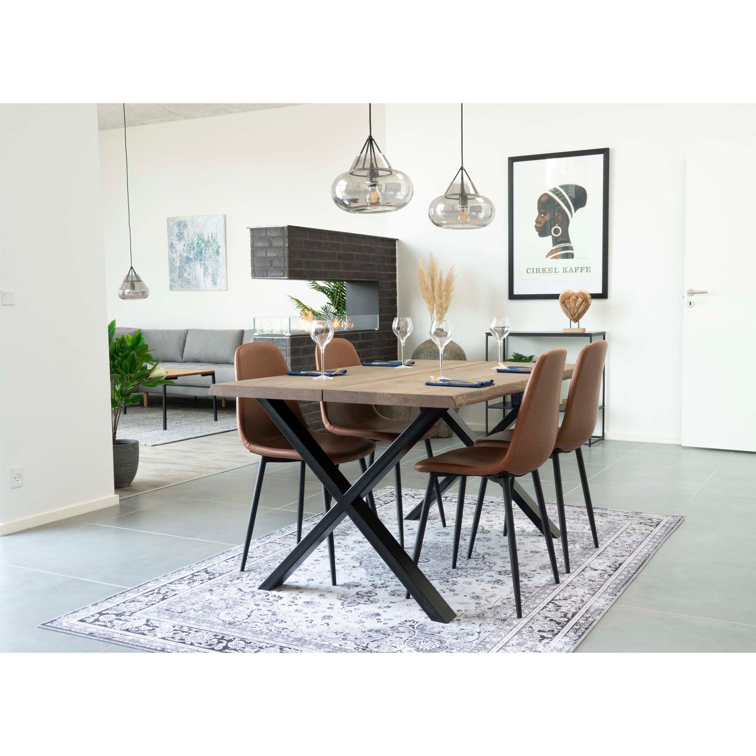 Casa Nordic - Cadeira de mesa de jantar de Estocolmo