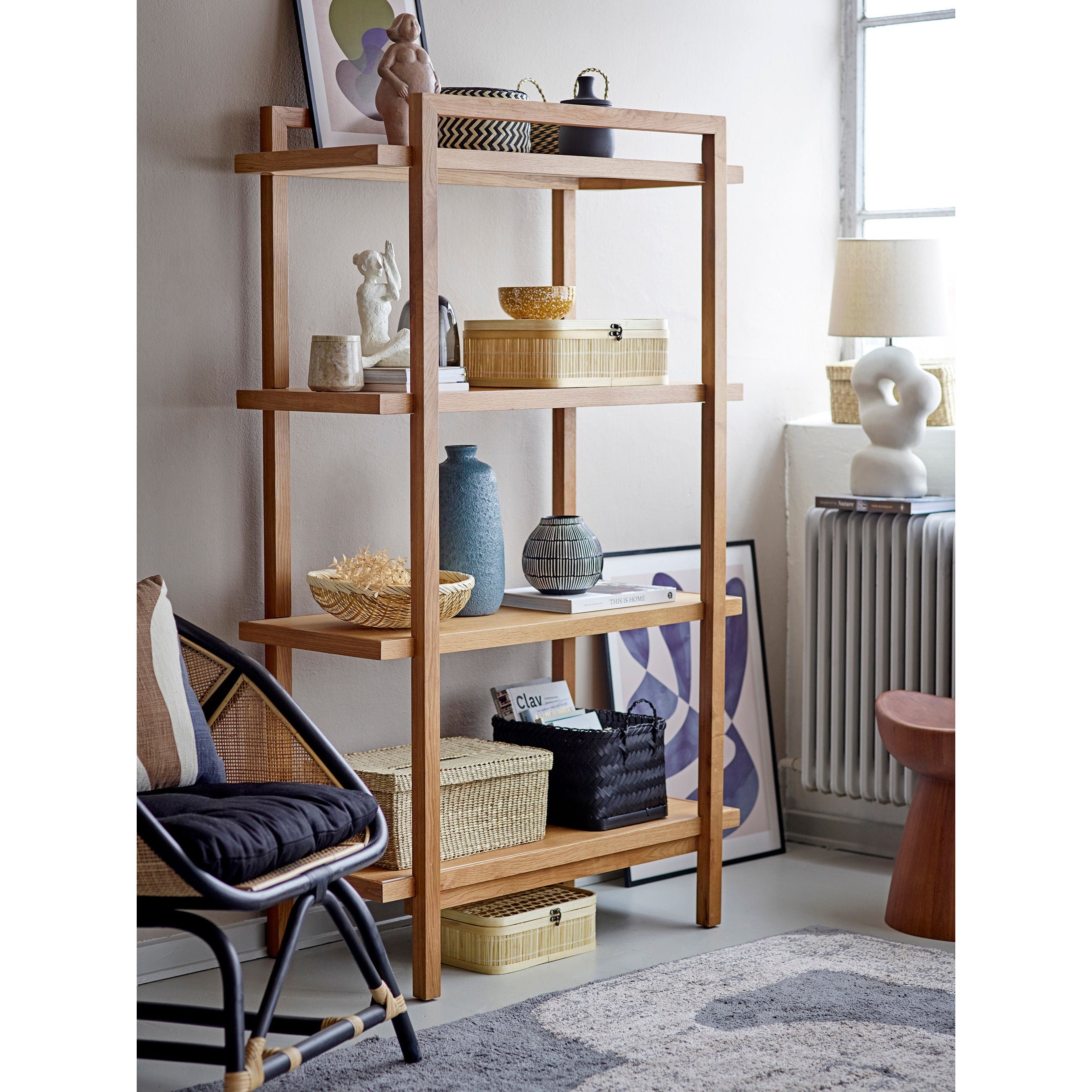 Bloomingville Carmil Basket, Sort, Søgræs - Bloomingville - DesignGaragen.dk
