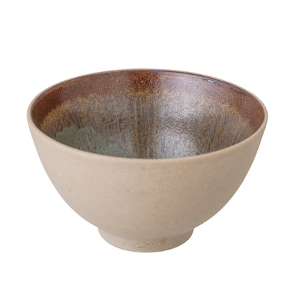 Bloomingville Lee Bowl w/Lid, Natural, Stoneware