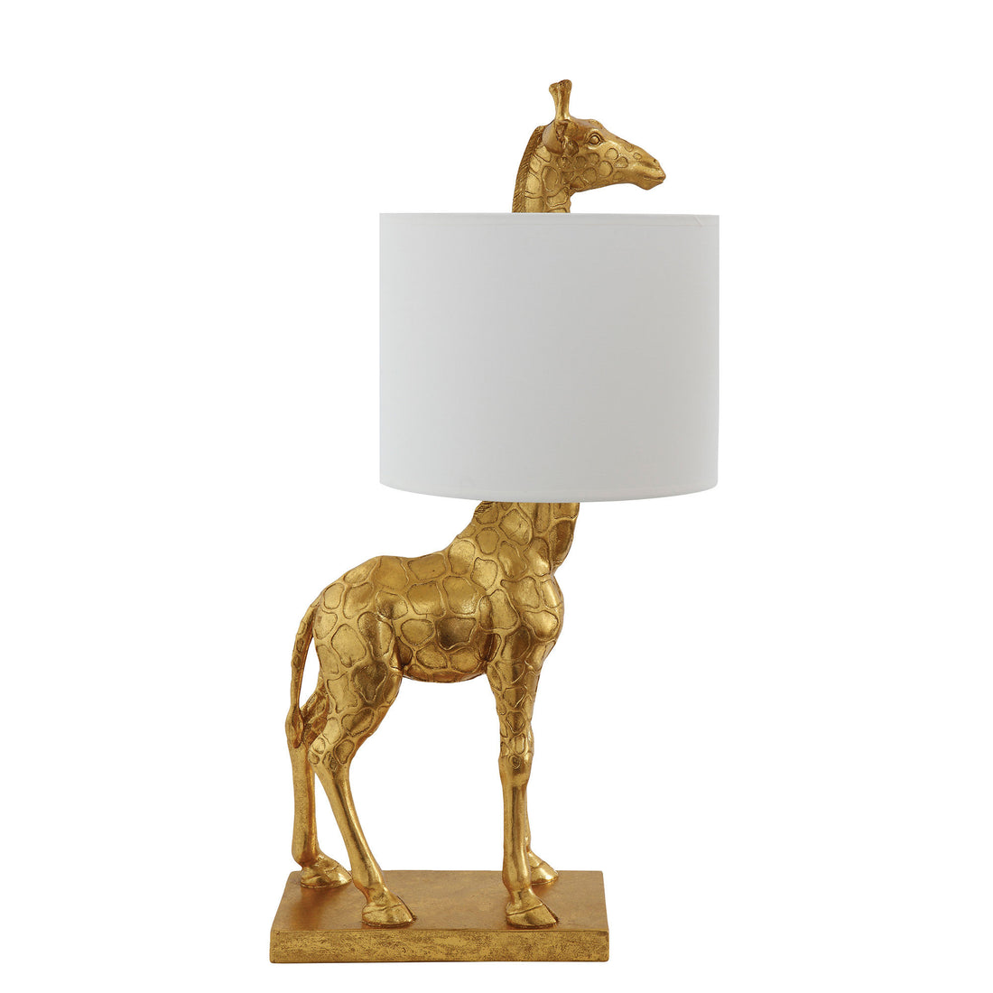 CREATIVE COLLECTION Silas Bordlampe, Guld, Polyresin - D28xL35xH70 cm - DesignGaragen.dk.