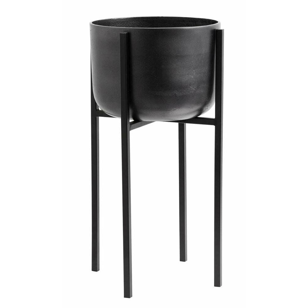 Nordal Plant stand em ferro - H60 cm - preto / oxidado