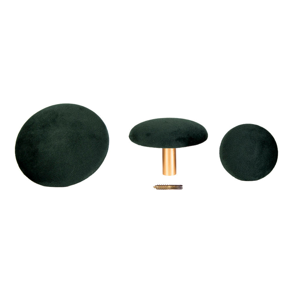 Giza Knots, conjunto de 3 - nós de veludo, verde escuro/visual de latão, conjunto de 3 - 1 - PCs