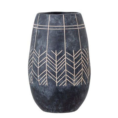 Bloomingville Mahi Deco Vaso, Sort, Keramik