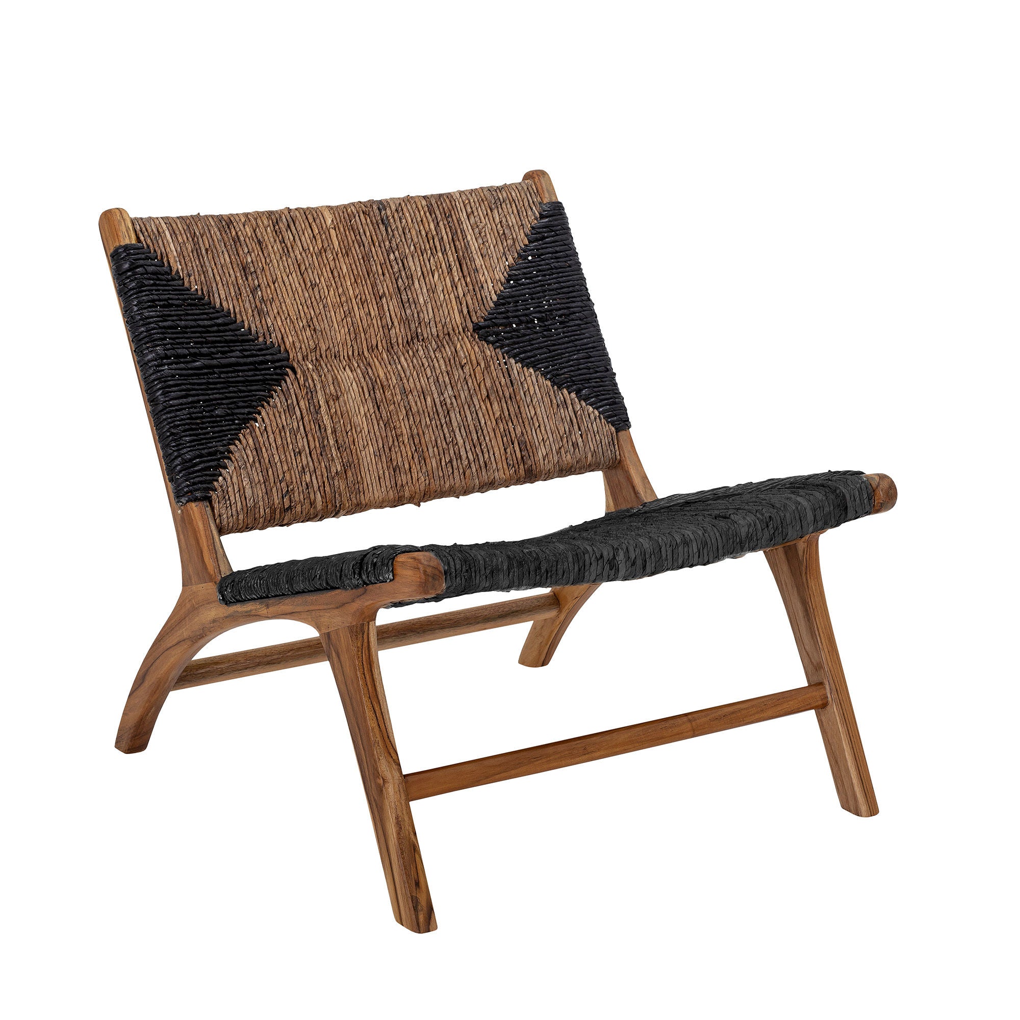 Creative Collection Creative Collection Grant Lounge Stol, Sort, Teak - DesignGaragen.dk.