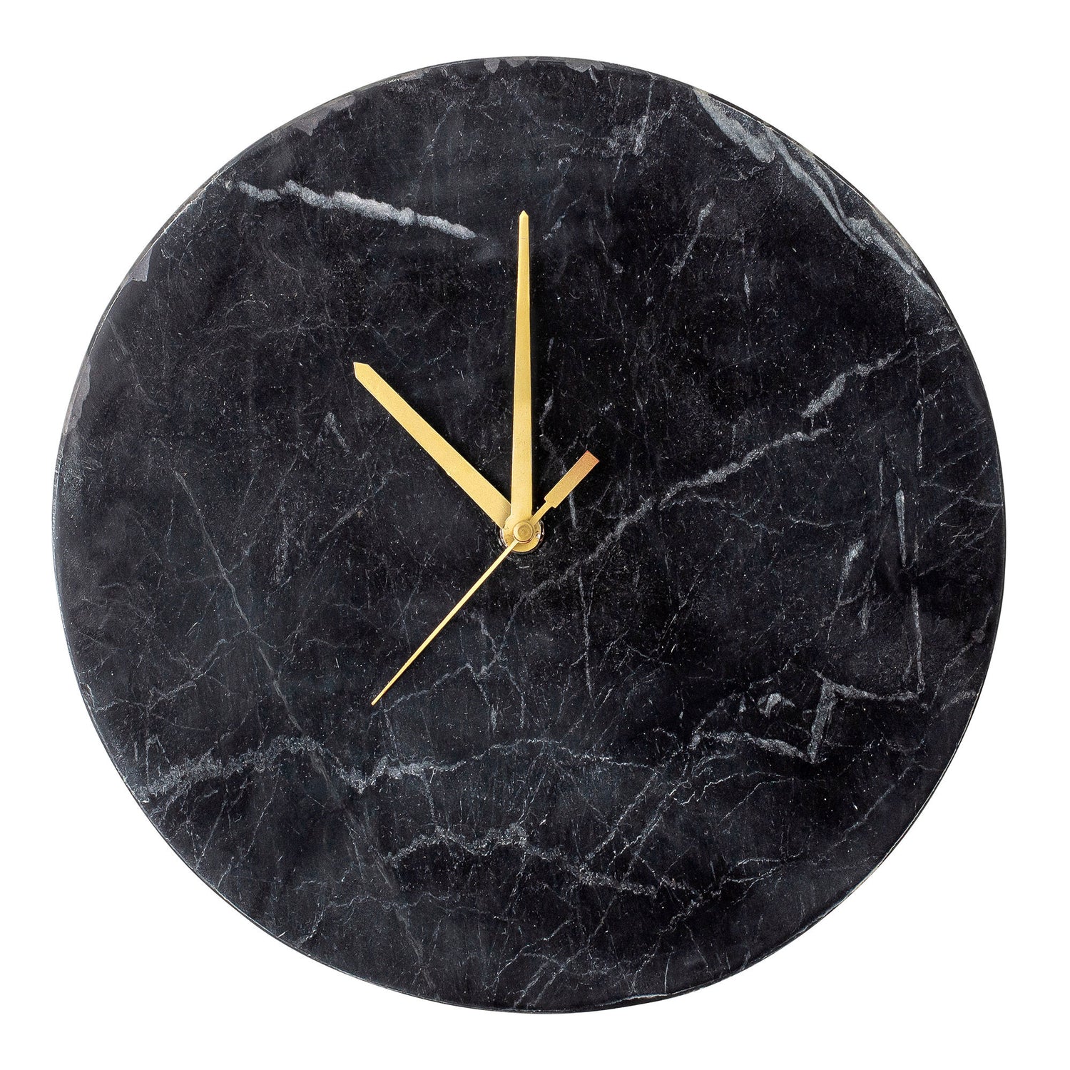 Bloomingville Jamin Wall Clock, preto, mármore