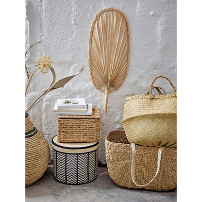 Bloomingville Gils Basket com tampa, natureza, Vandhyacinth