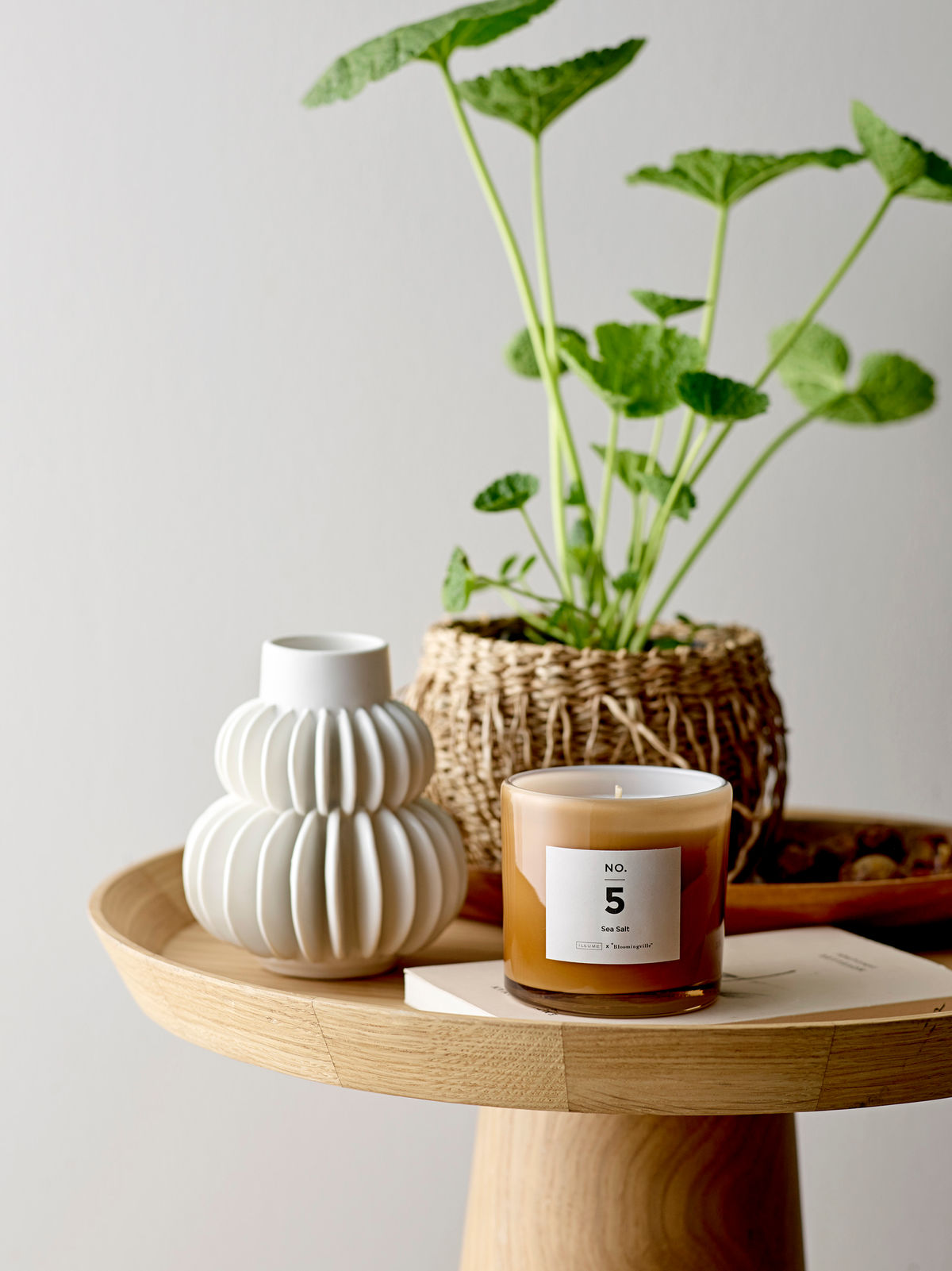 Bloomingville Halfdan Vase, Hvid, Stentøj - Bloomingville - DesignGaragen.dk