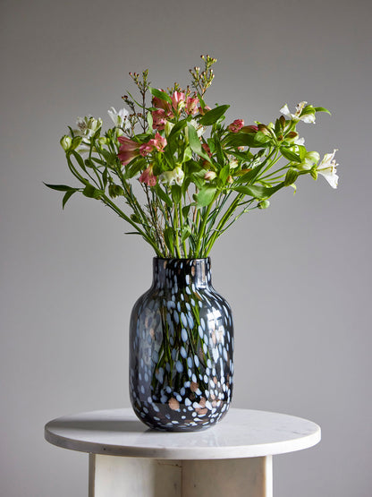Vaso de Bloomingville Gwan, cinza, vidro
