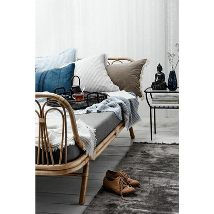 Carpete nobre com franjas - 160x240 - cinza quente