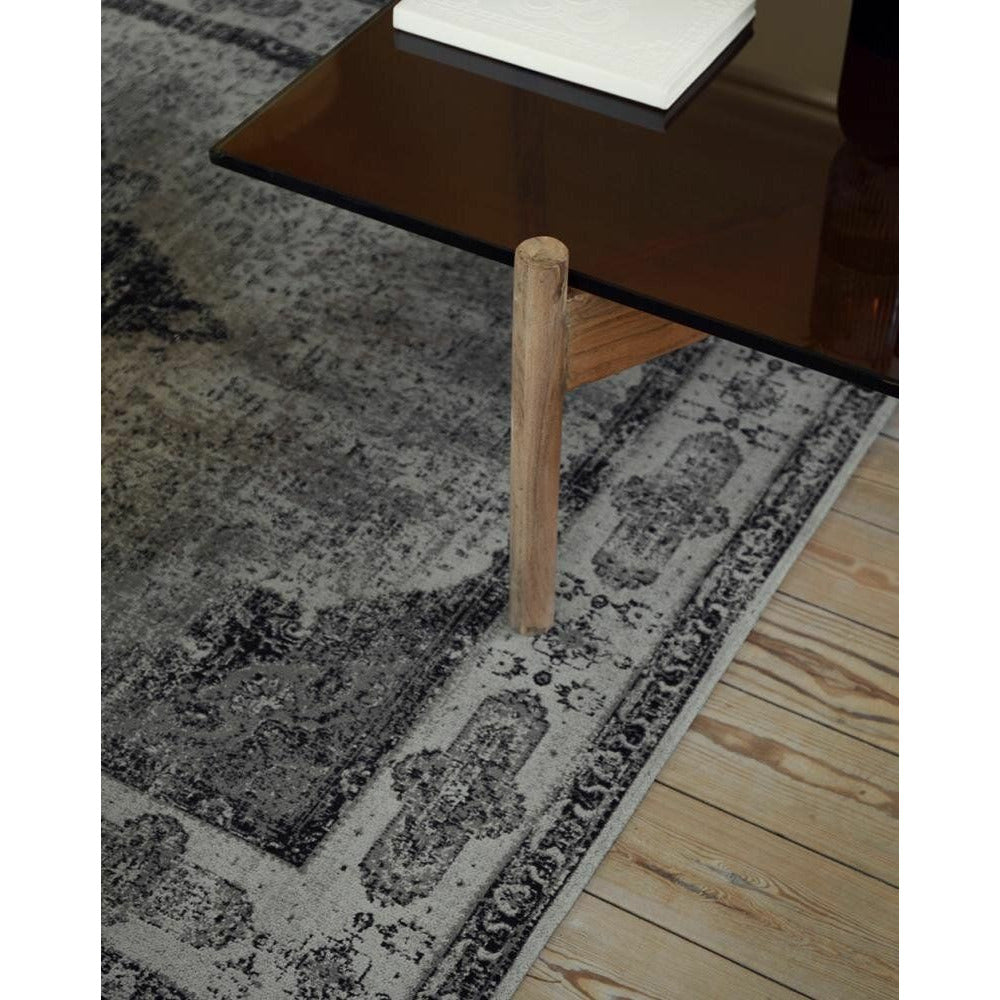 Nordal VENUS tapete tecido de algodão - 160x240 - cinzento