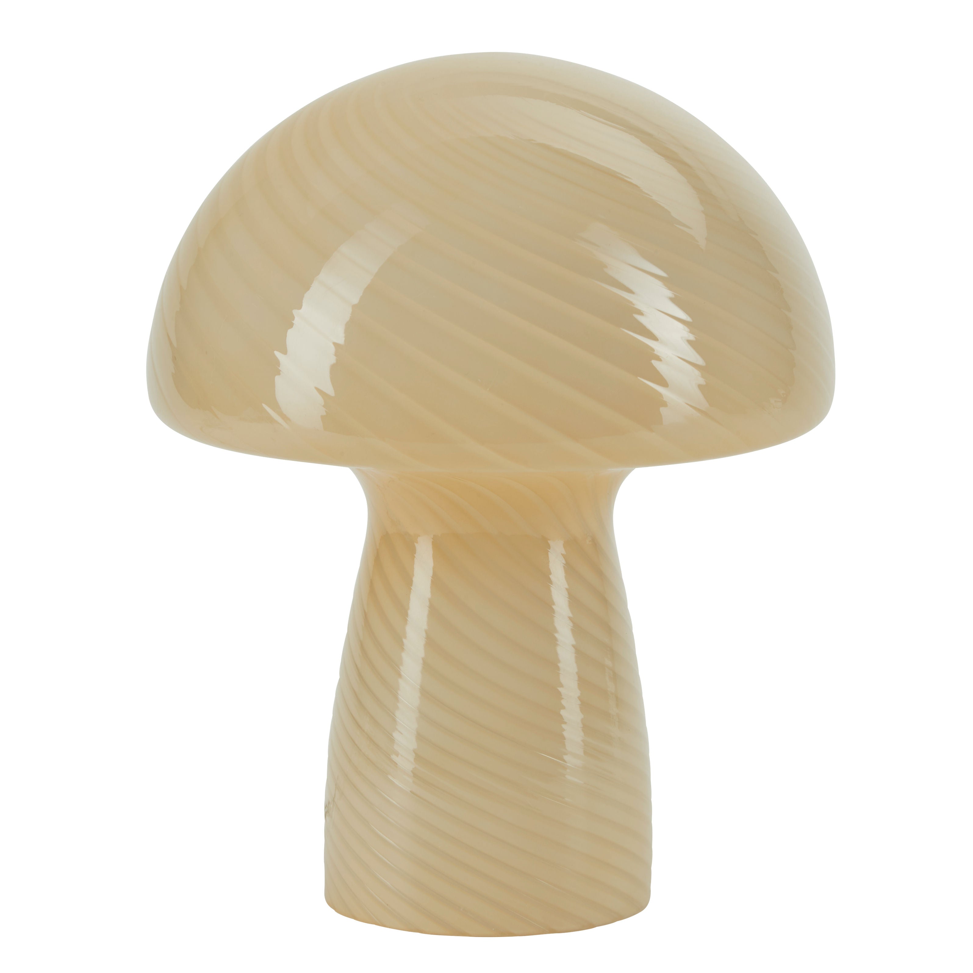 Bahne - Lâmpada de fungos / lâmpada de mesa de cogumelos, amarelo - H23 cm.