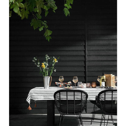 Banco Nordal Garden em poliratan com almofada - l126 cm - preto