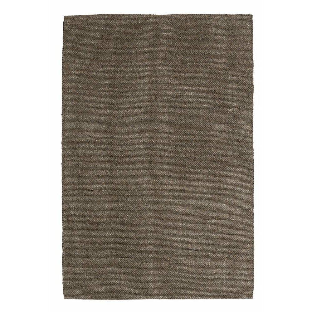Tapete de lã Nordal FIA tecido à mão - 160x240 cm - cinzento/castanho