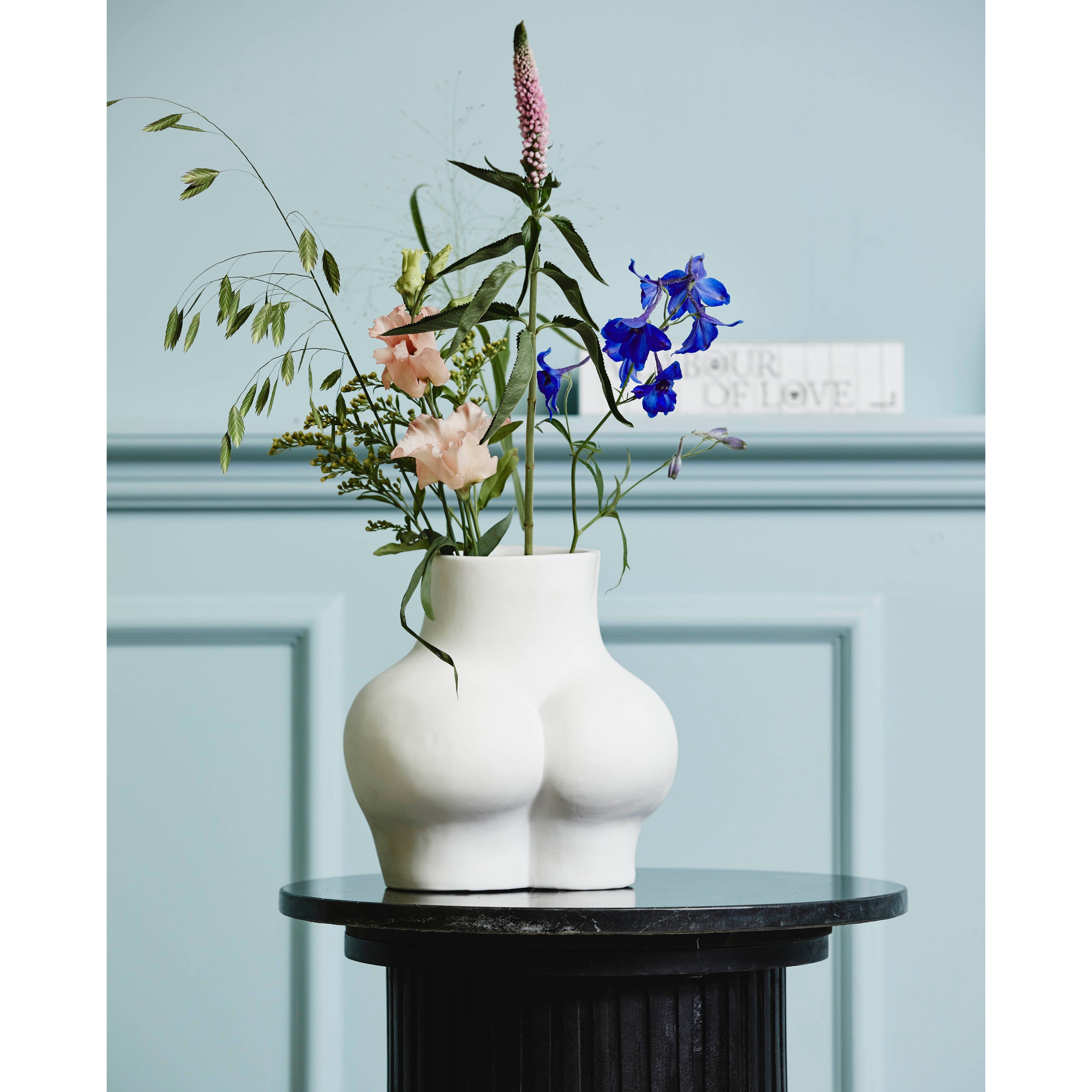 Avaji Lower Body - vaso em cerâmica - H23 cm - branco