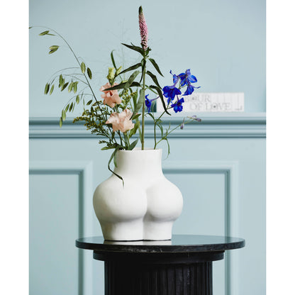 Avaji Lower Body - vaso em cerâmica - H23 cm - branco