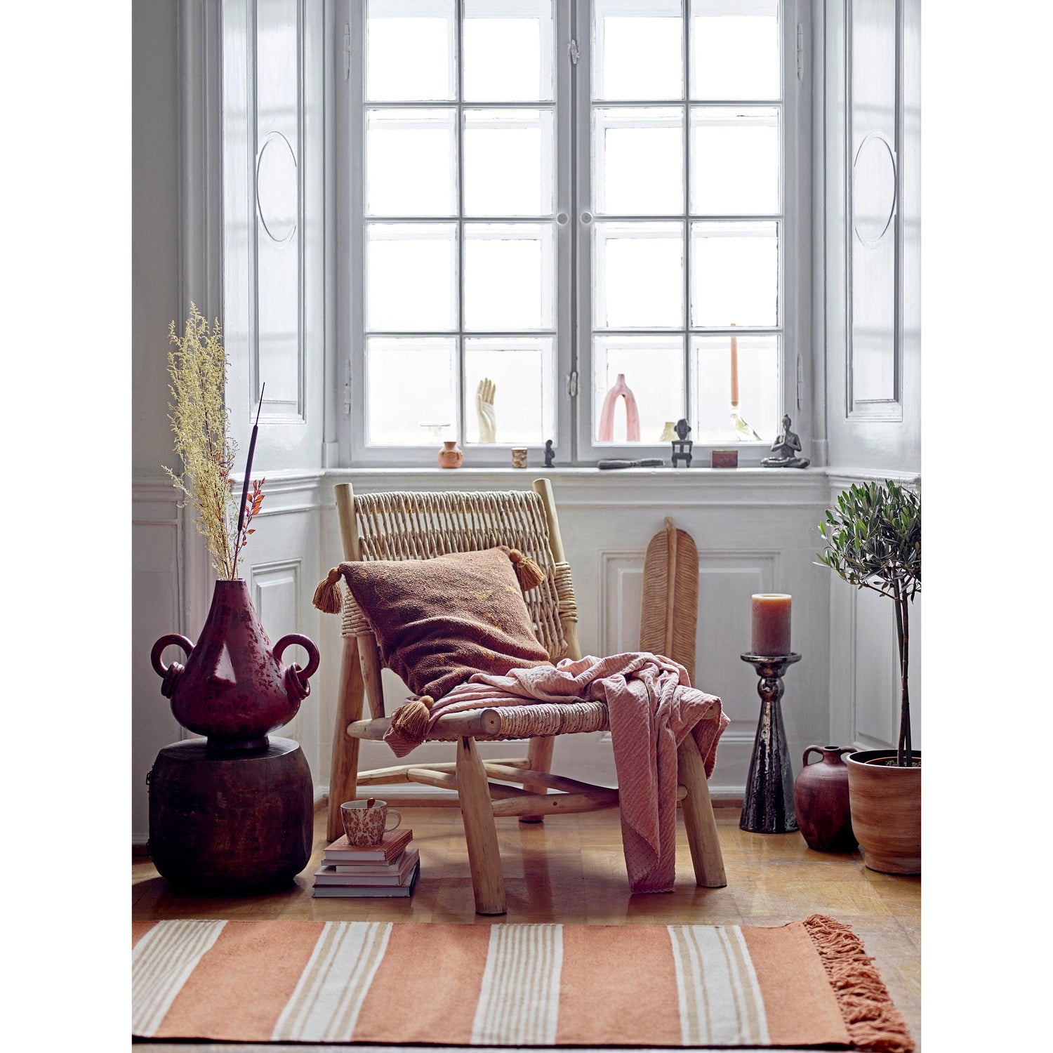 Bloomingville Gamma Plaid, Rosa, Bomuld - Bloomingville - DesignGaragen.dk