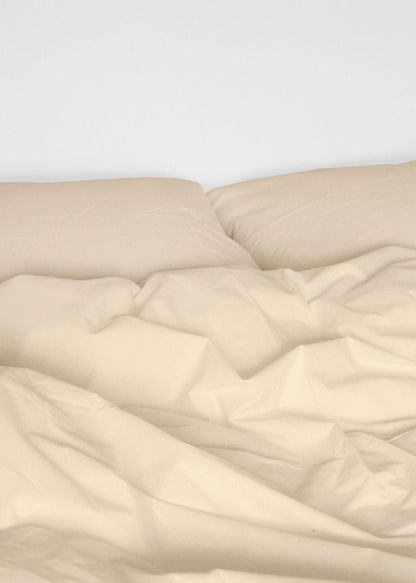 Sekan Studio Cotton Percale Bed Set - bege