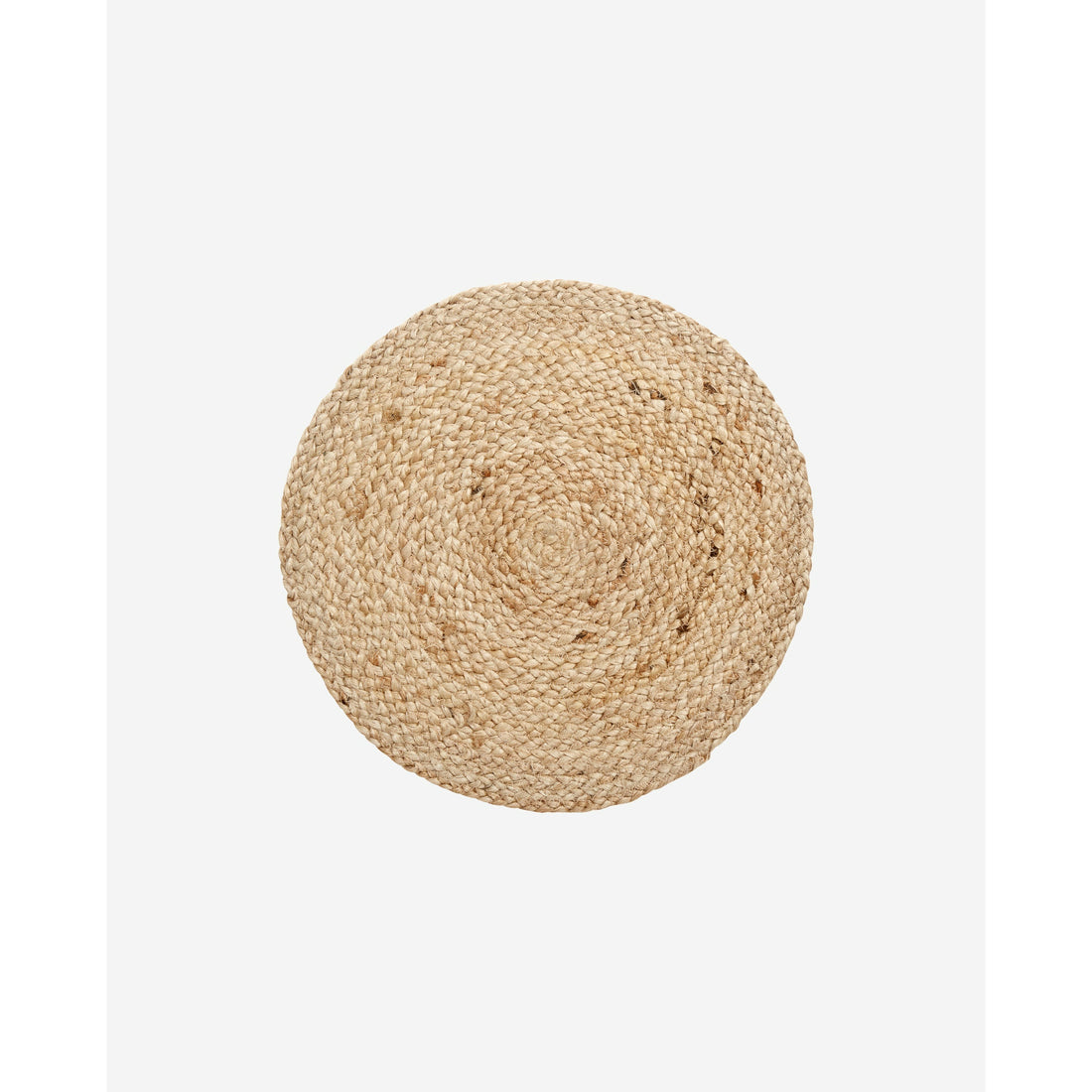 Nordal - Rund dækkeserviet i jute - ø35 cm - natur - sæt med 4 stk. - Nordal - DesignGaragen.dk