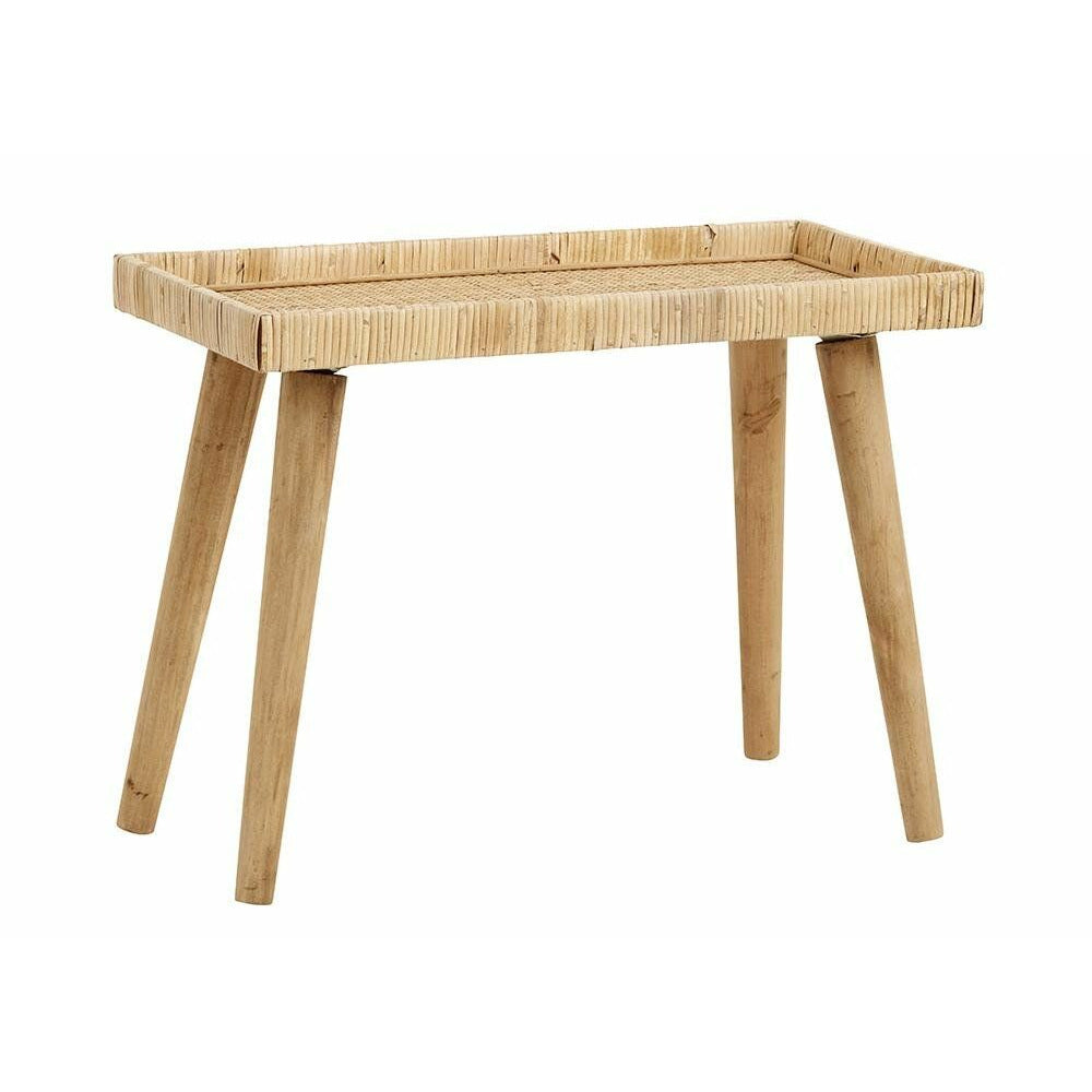 Mesa Nordal RIVA em rattan - 60x29 cm - natural